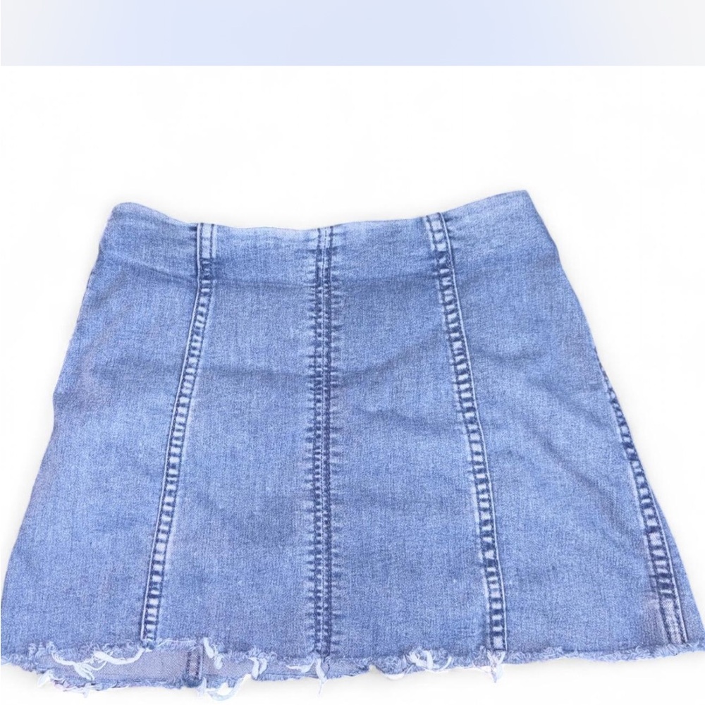Free People Casual Blue A-line Mini Skirt